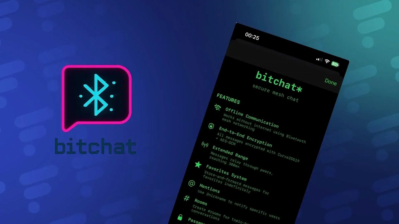 messaggistica bluetooth bitchat ios mac