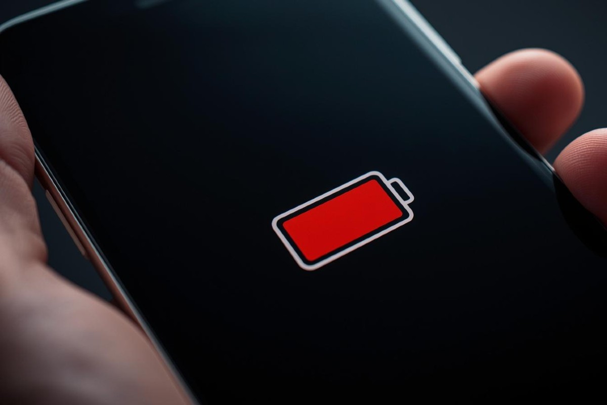 Batteria scarica smartphone